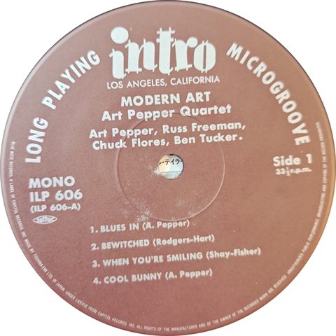 Side 1 Label