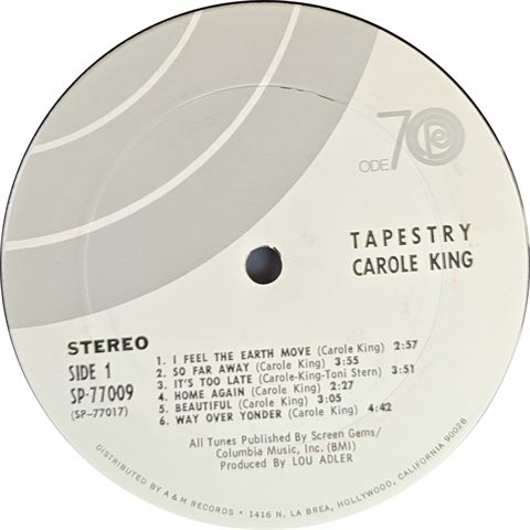 Side 1 Label