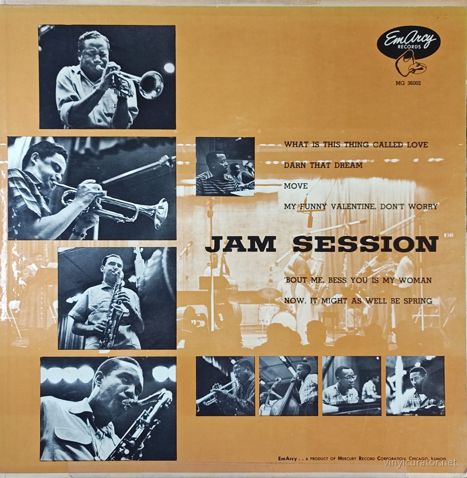 Clifford Brown, Maynard Ferguson, Clark Terry - Jam Session: Front Cover