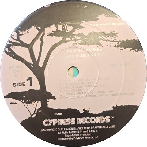 Side 1 Label