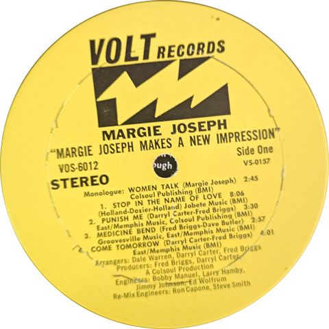 Side 1 Label