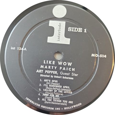 Side 1 Label