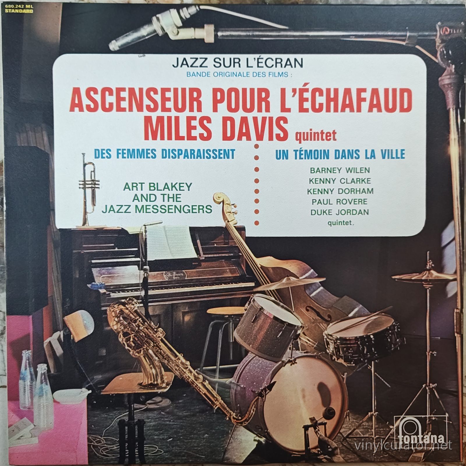 Miles Davis Quintet / Art Blakey And The Jazz Messengers / Barney Wilen Quintet - Jazz Sur L'Ecran (Ascenseur Pour L'Échafaud / Des Femmes Disparaissent / Un Témoin Dans La Ville): Front Cover