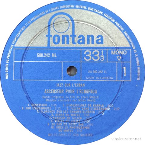 Side 1 Label