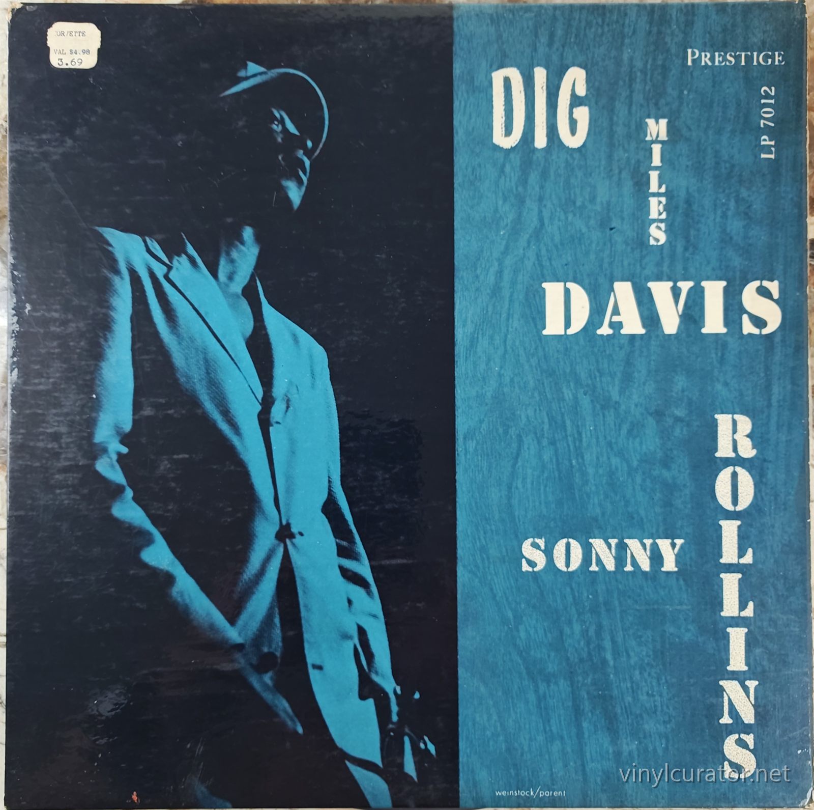 Miles Davis featuring Sonny Rollins - Dig: Front Cover