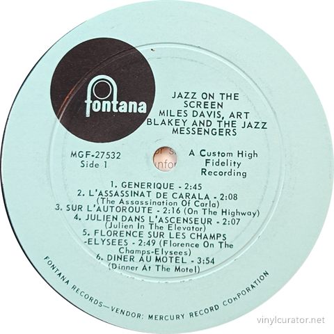 Side 1 Label