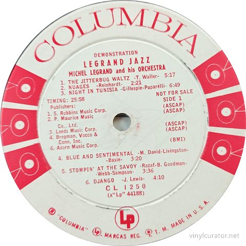 Side 1 Label