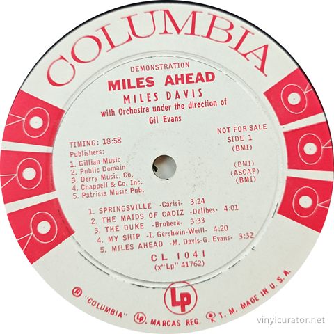 Side 1 Label