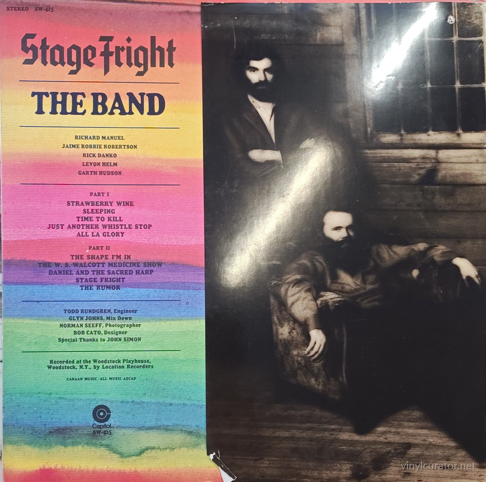The Band - Stage Fright: Front Cover