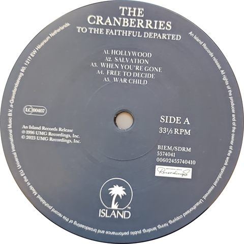Side 1 Label